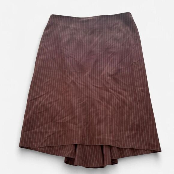BCBG y2k 2000s pin striped pencil flare midi skirt size 6 - Picture 2 of 8